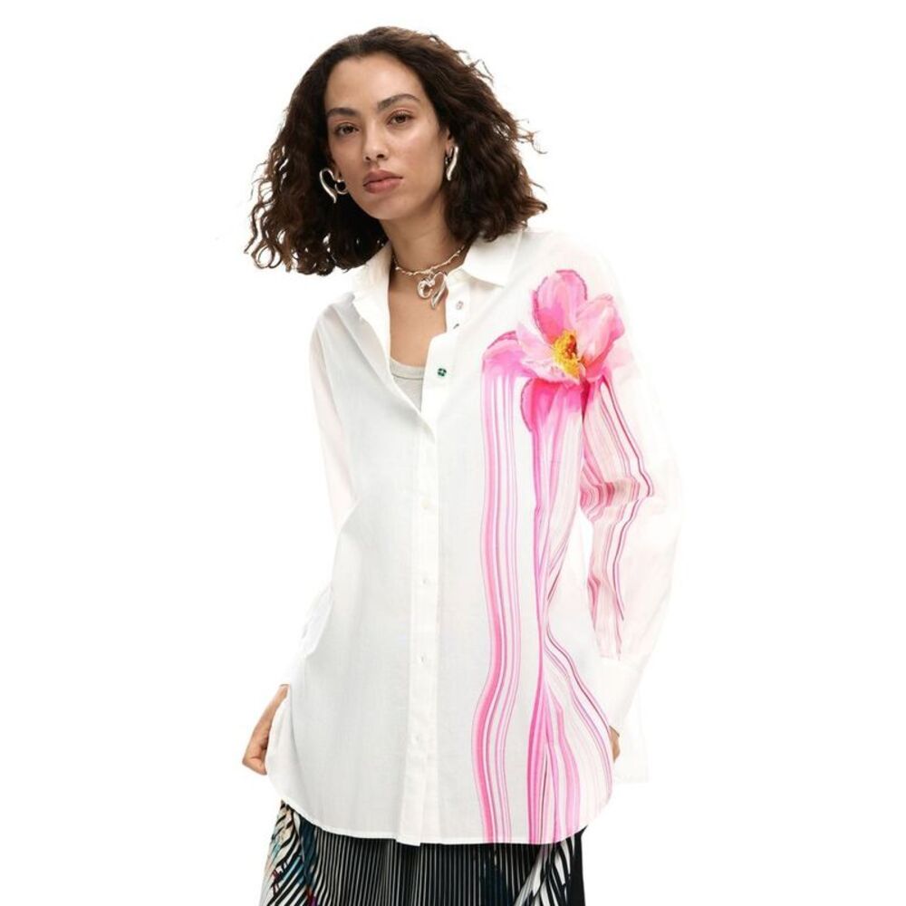 Desigual White Cotton Women's Blouse